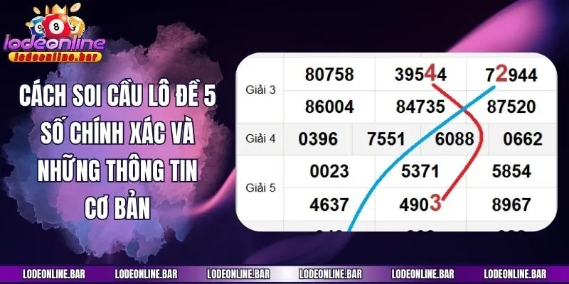 Cách soi cầu lô đề 5 số chính xác và những thông tin cơ bản